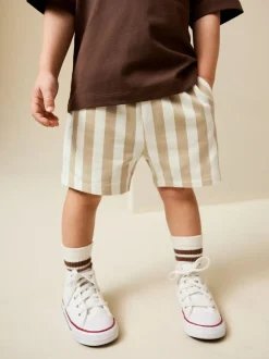 Next Jersey Shorts (3mths-7yrs) Cement/Ecru Stripe Discount