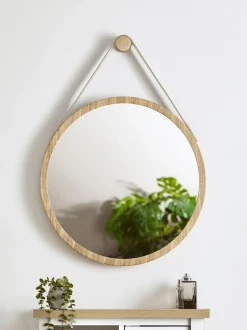 Next Hanging Round Wall Mirror Chalk Malvern Outlet