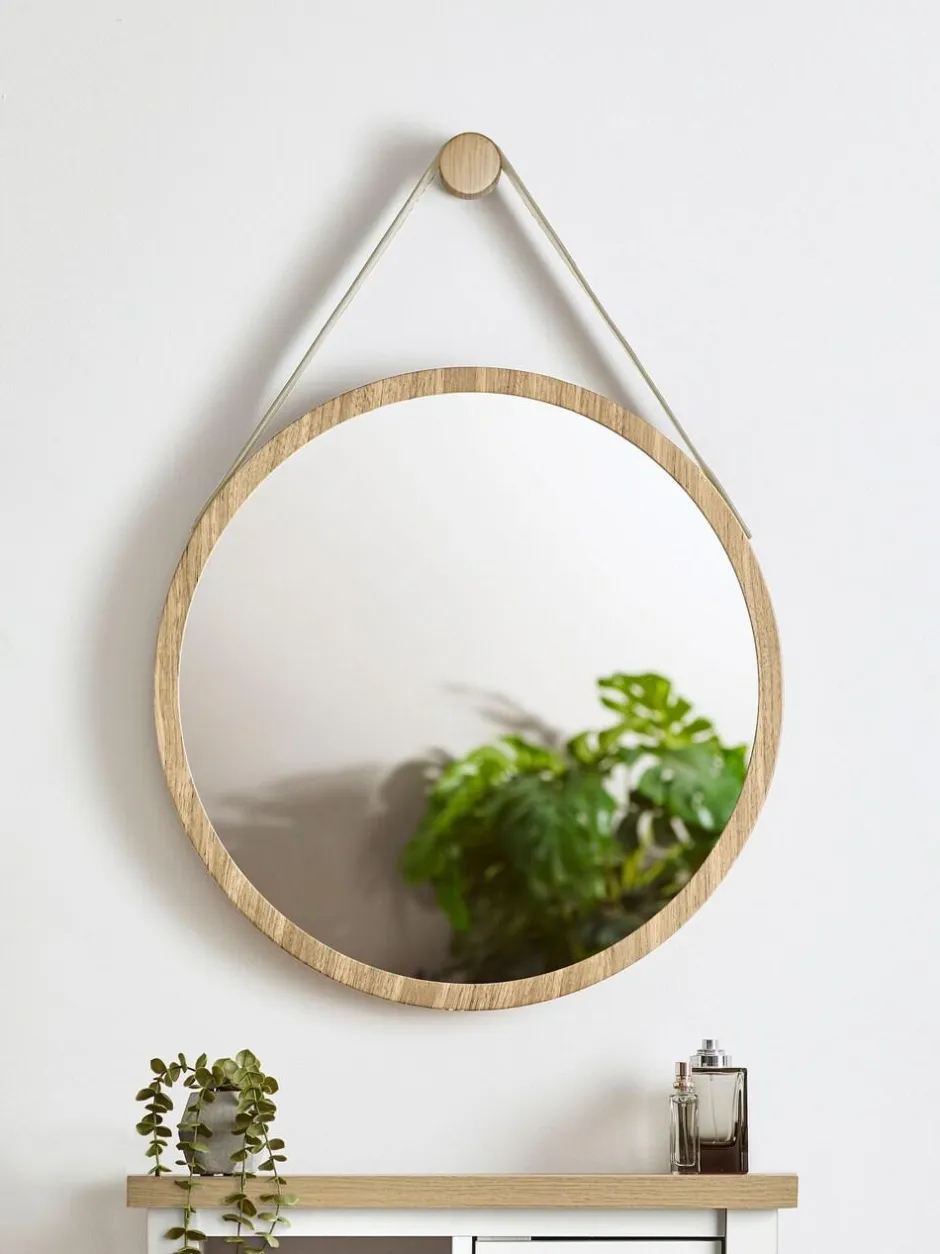 Next Hanging Round Wall Mirror Chalk Malvern Outlet