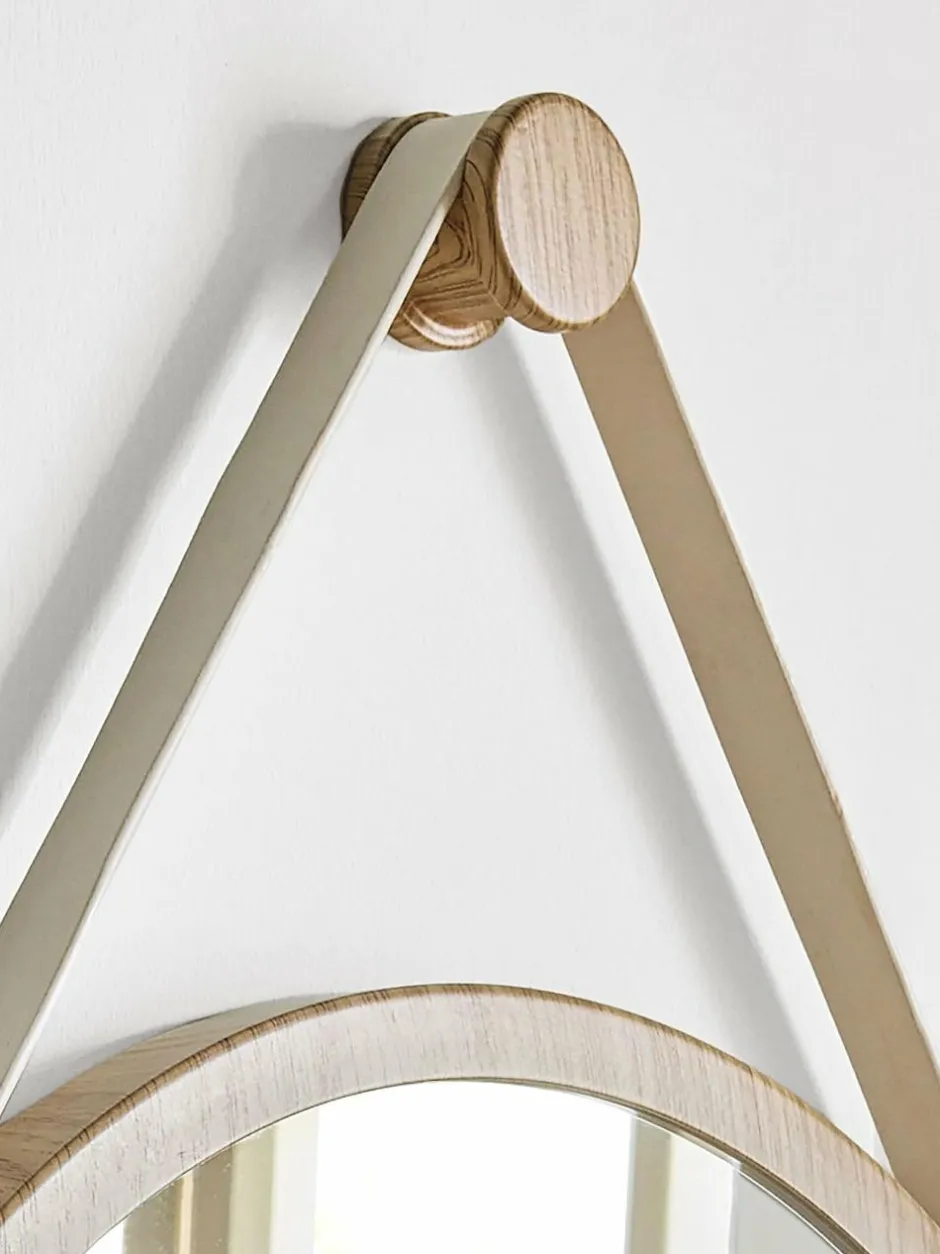 Next Hanging Round Wall Mirror Chalk Malvern Outlet