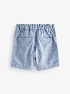 Next Chambray Blue Chino Shorts (3mths-7yrs) Online
