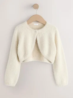 Next Fluffy Occasion Shrug (12mths-16yrs) Champagne New