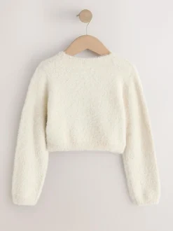 Next Fluffy Occasion Shrug (12mths-16yrs) Champagne New