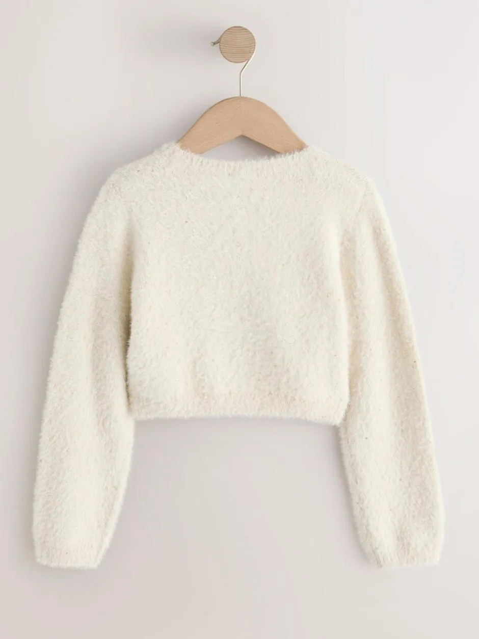 Next Fluffy Occasion Shrug (12mths-16yrs) Champagne New