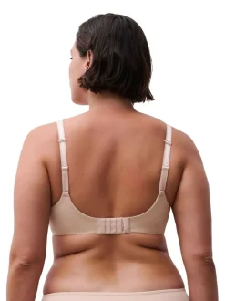 Chantelle Norah Chic Soft Feel Plunge Underwired T-Shirt Bra Dusky Pink New