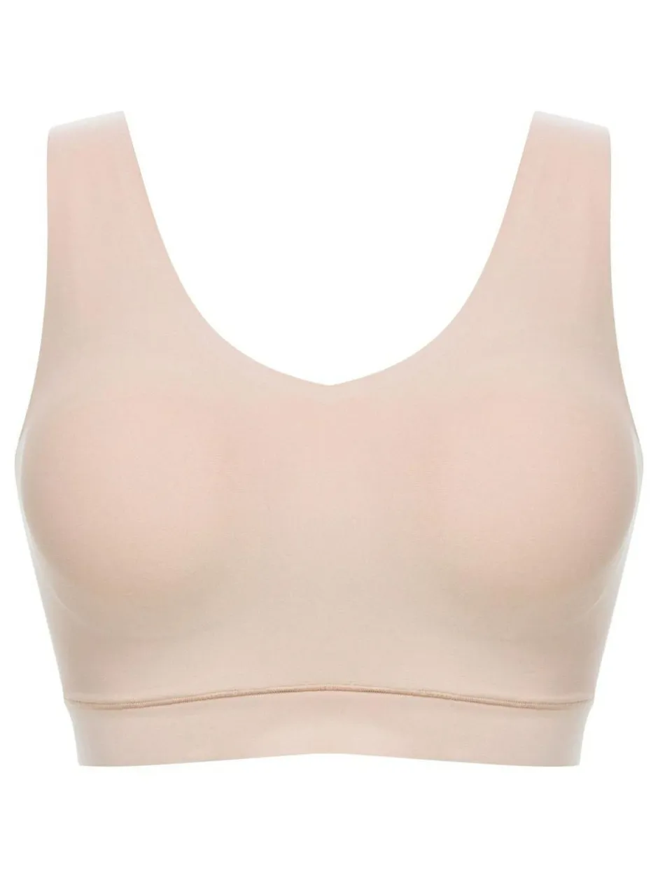 Chantelle Soft Stretch Seamless V-Neck Padded Crop Top Outlet