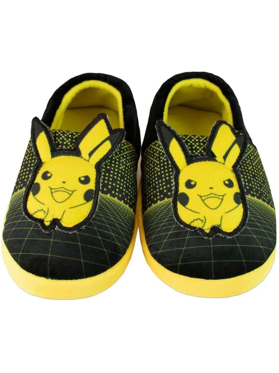 Character Black Pokemon Fleece Printed Slippers Hot