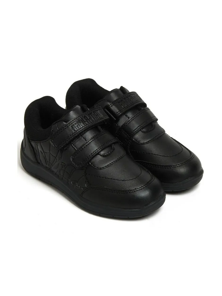 Character Black Spider-Man Boys School Shoes Hot