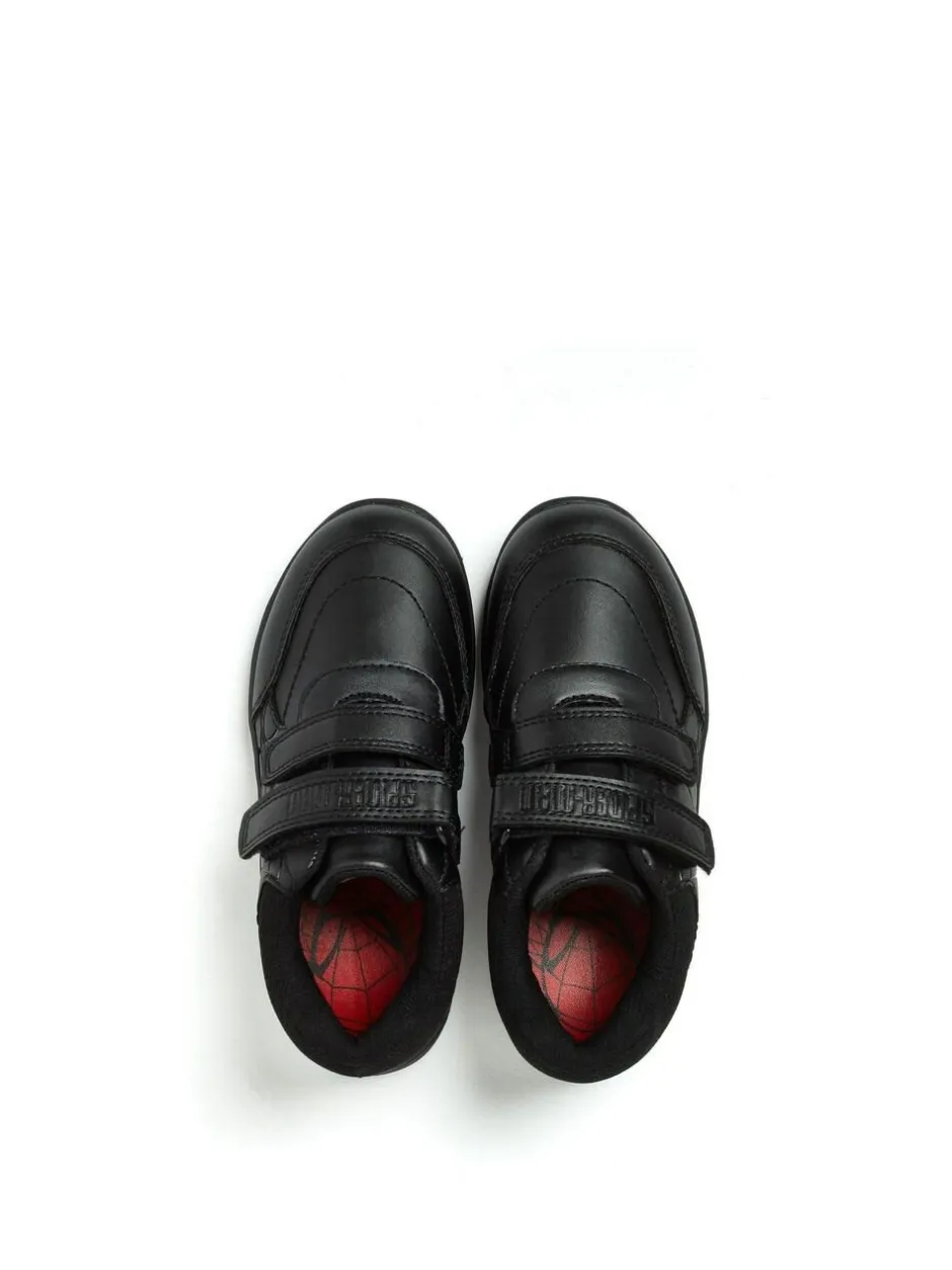 Character Black Spider-Man Boys School Shoes Hot
