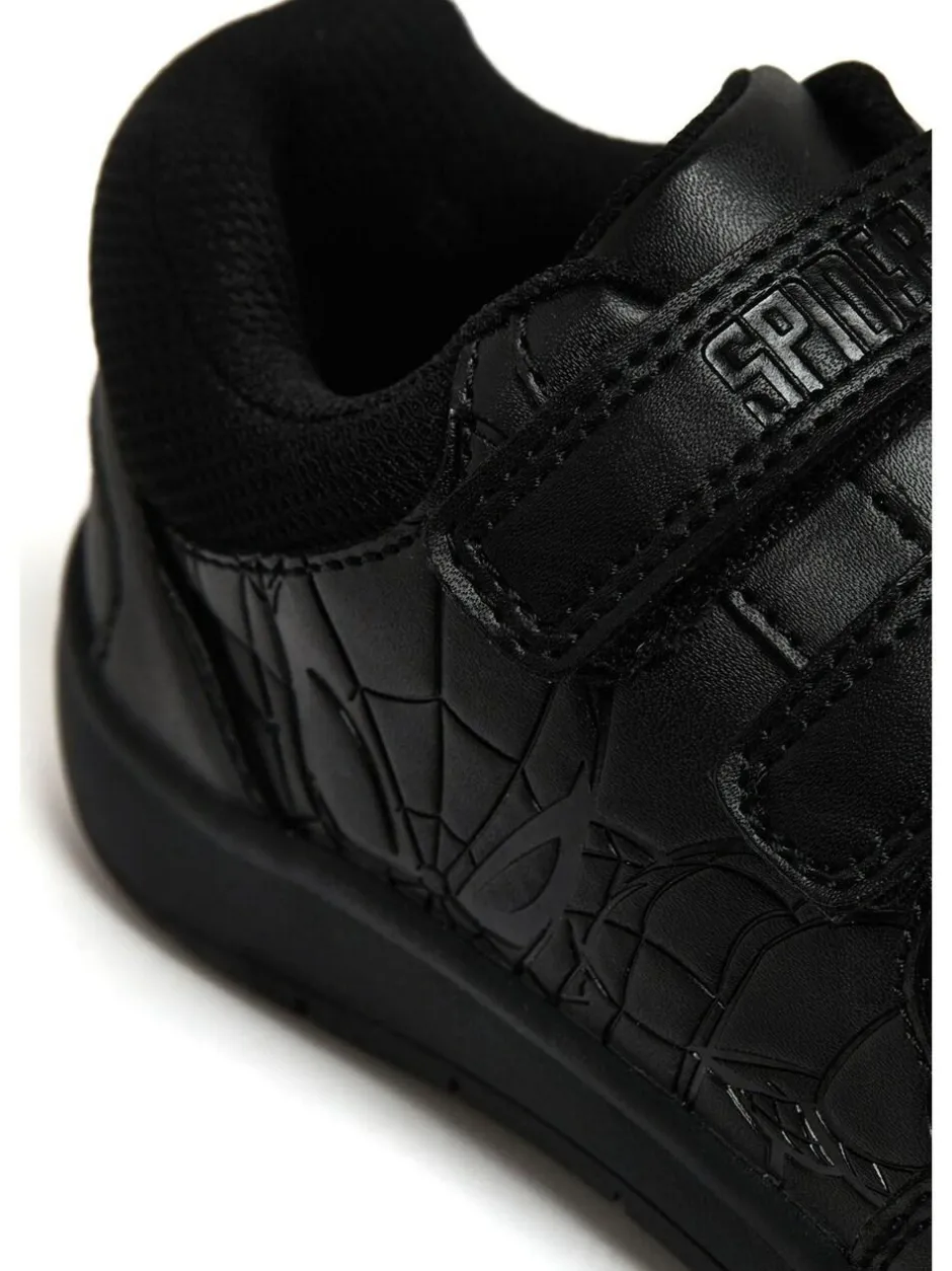 Character Black Spider-Man Boys School Shoes Hot