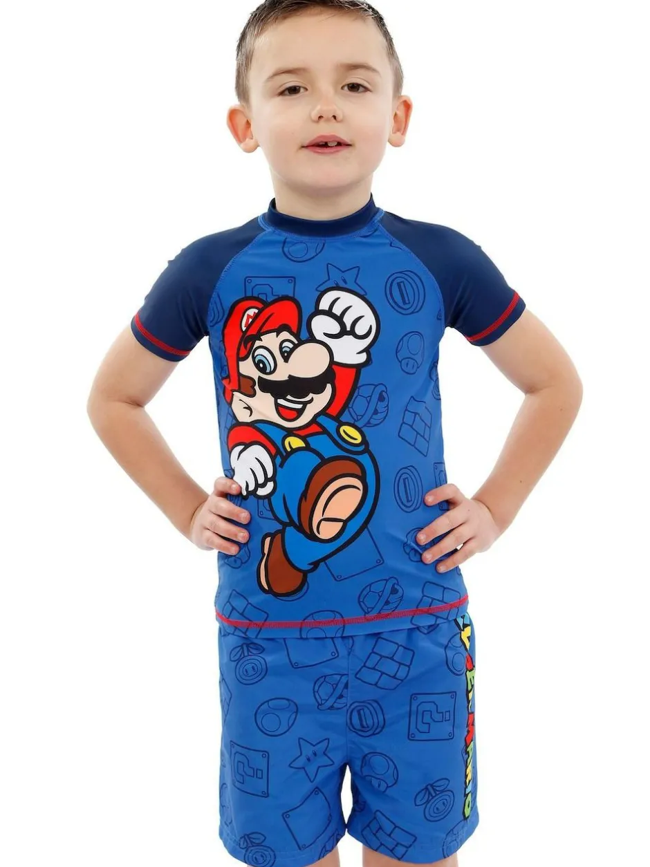 Character Blue Super Mario Swim Set Sale