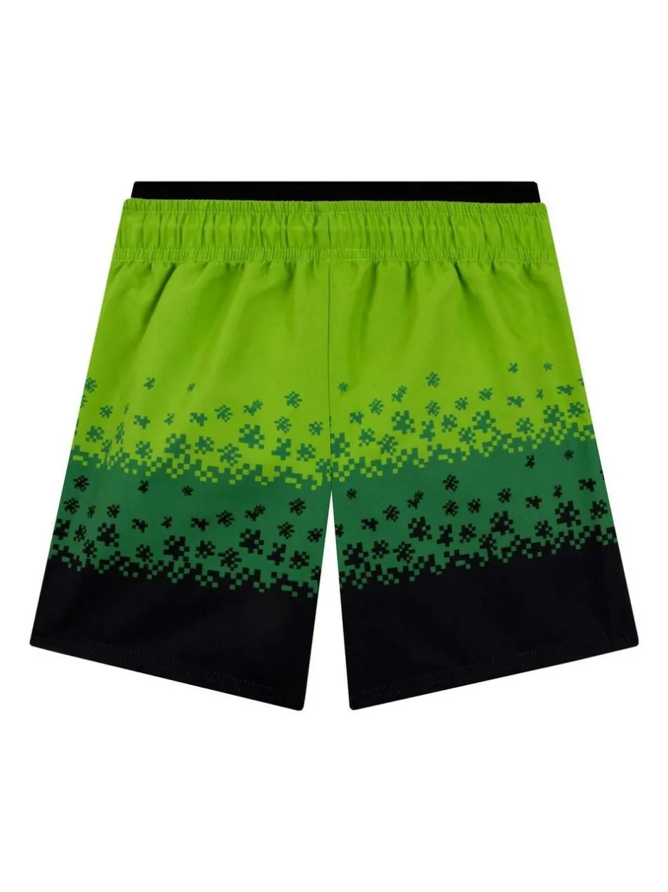 Character Green Minecraft Creeper Swimming Trunks Clearance