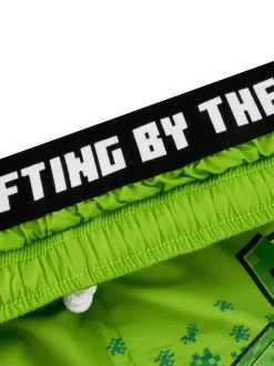 Character Green Minecraft Creeper Swimming Trunks Clearance