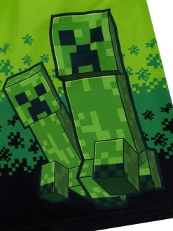 Character Green Minecraft Creeper Swimming Trunks Clearance