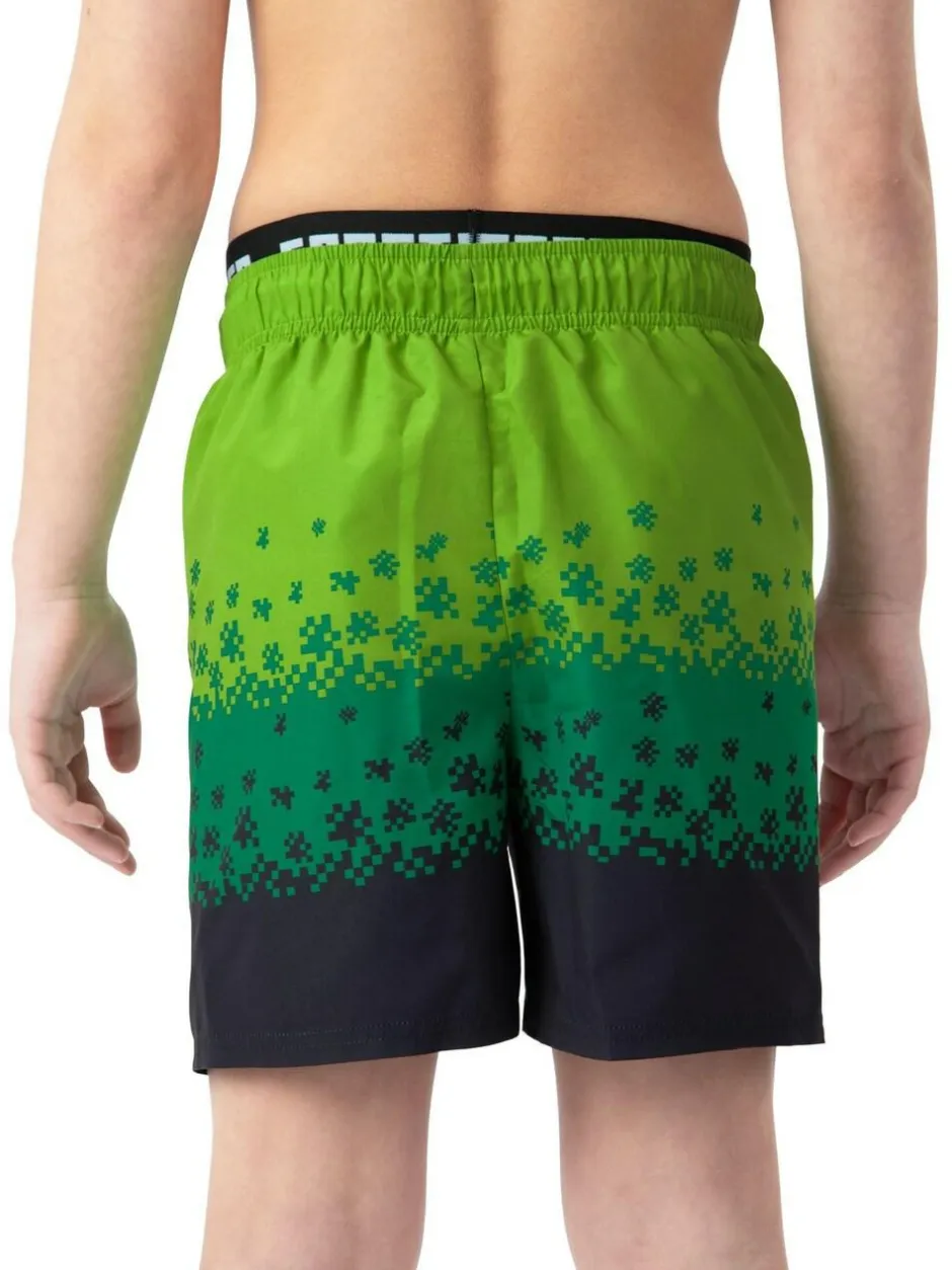 Character Green Minecraft Creeper Swimming Trunks Clearance