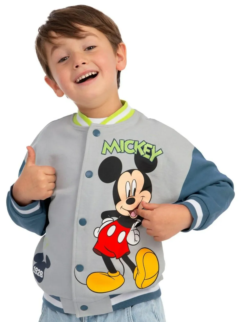 Character Grey Disney Mickey Mouse Bomber Jacket Clearance