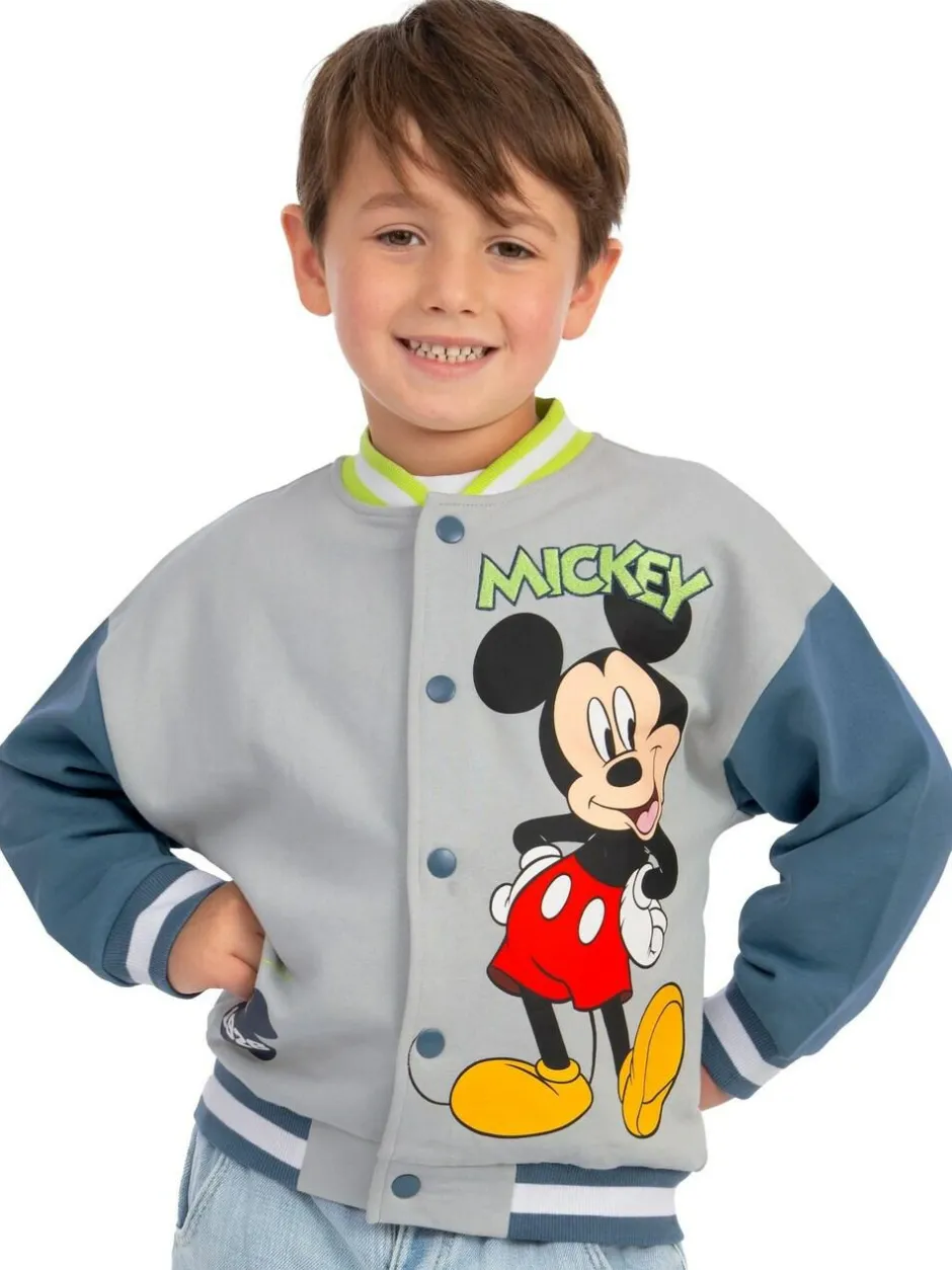 Character Grey Disney Mickey Mouse Bomber Jacket Clearance