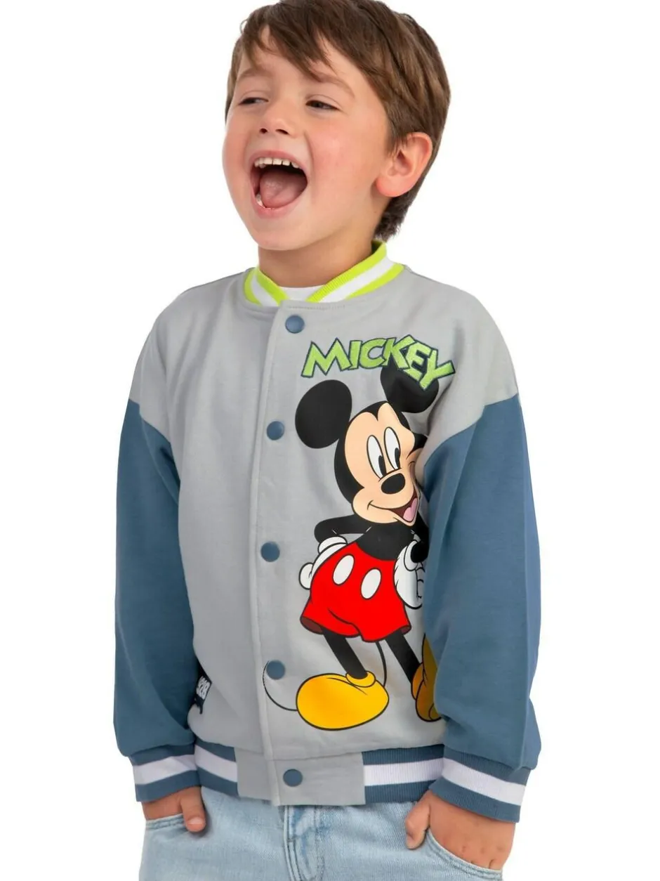 Character Grey Disney Mickey Mouse Bomber Jacket Clearance