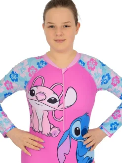 Character Pink Disney Lilo And Stitch & Angel Swimsuit Best