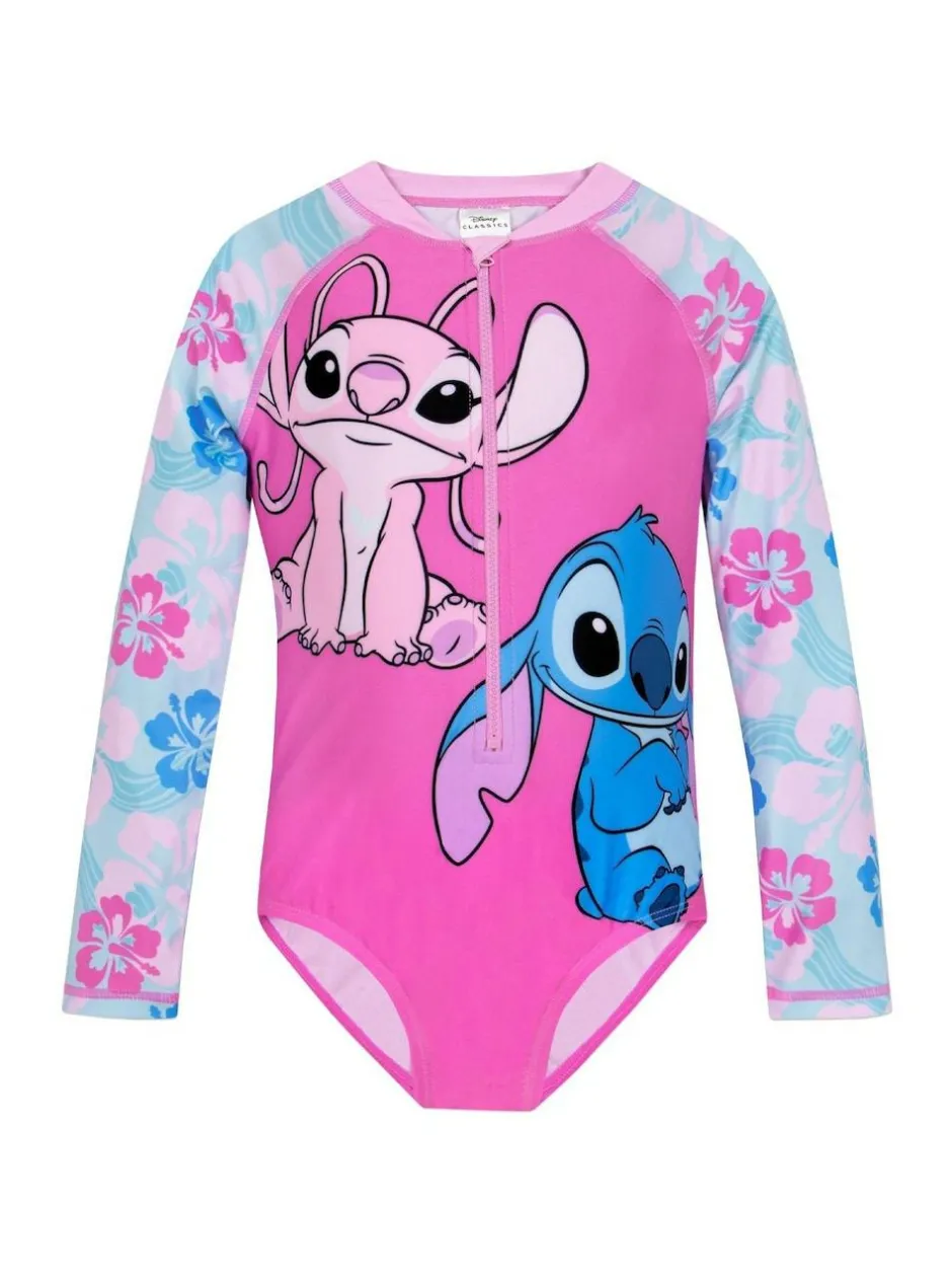 Character Pink Disney Lilo And Stitch & Angel Swimsuit Best