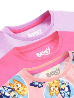 Character Pink Girls 100% Cotton T-Shirts 3 Pack Outlet