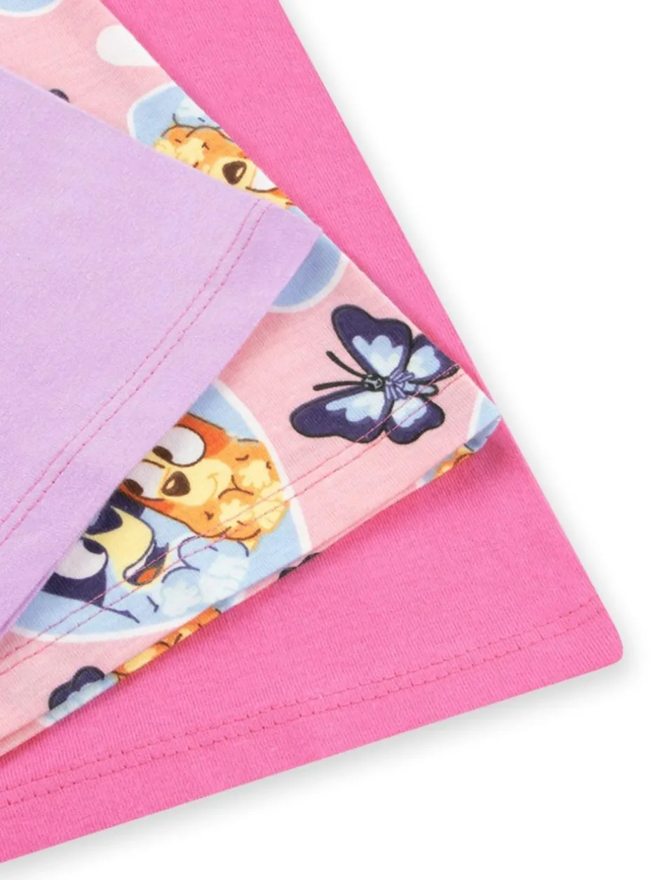 Character Pink Girls 100% Cotton T-Shirts 3 Pack Outlet