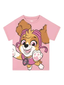 Character Pink Girls PAW Patrol T-Shirts 2 Pack Hot