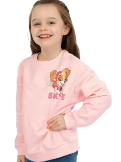 Character Pink PAW Patrol Skye Glitter 100% Cotton Sweatshirt Clearance