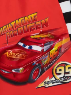 Character Red Disney Cars Lightning McQueen Print Swim Shorts New