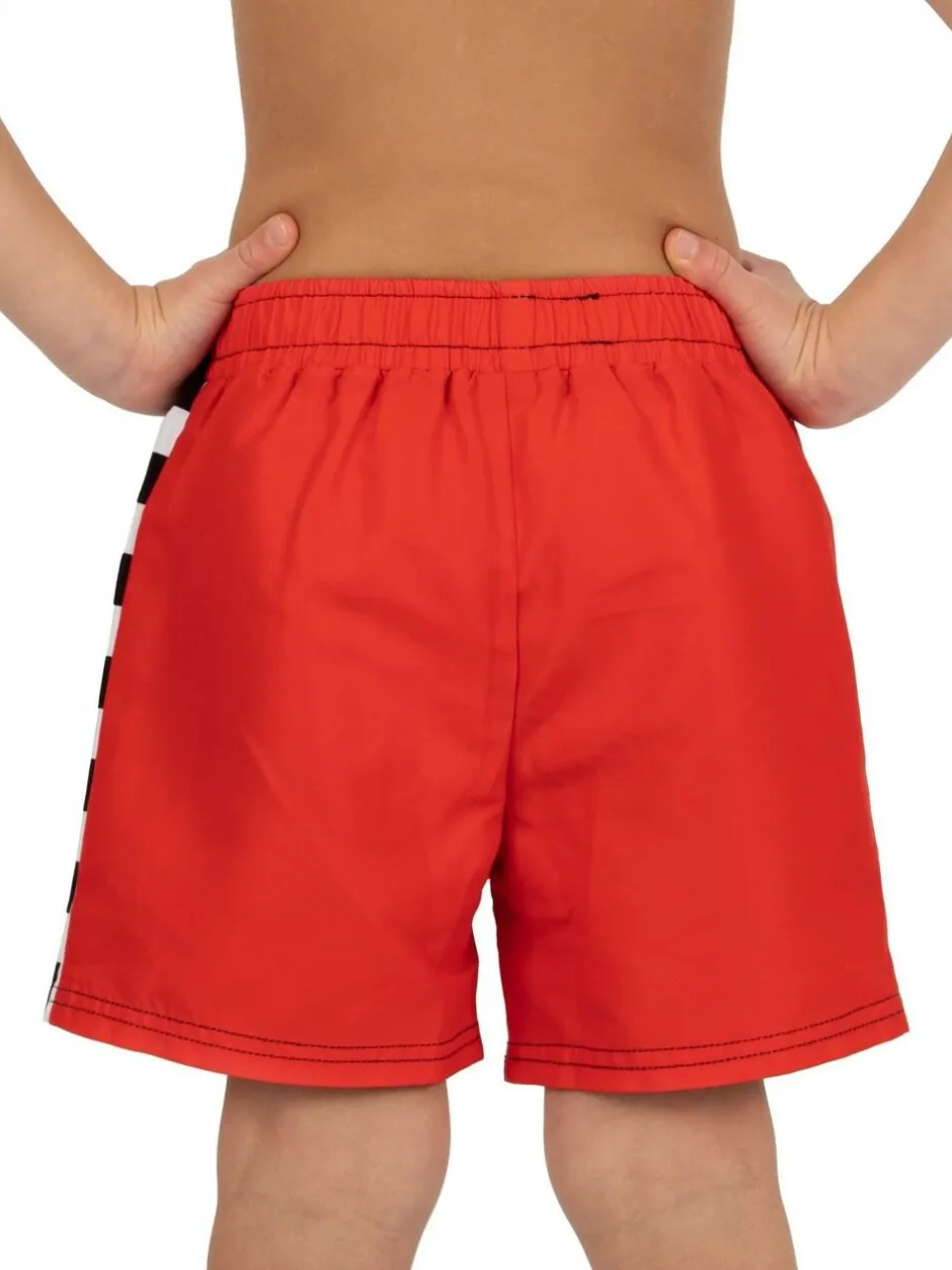 Character Red Disney Cars Lightning McQueen Print Swim Shorts New