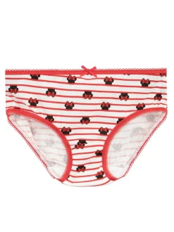 Character Red Minnie Mouse 100% Cotton Briefs 5 Pack Clearance