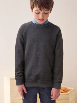 Next Charcoal Crew Neck School Sweater (3-17yrs) Clearance