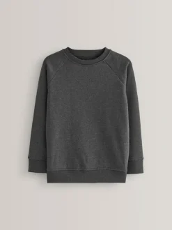 Next Charcoal Crew Neck School Sweater (3-17yrs) Clearance