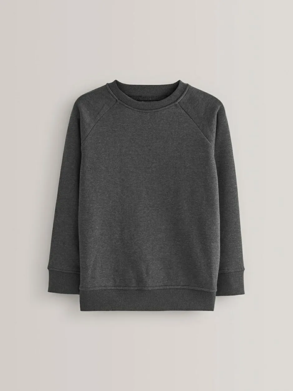 Next Charcoal Crew Neck School Sweater (3-17yrs) Clearance