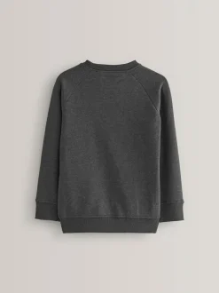 Next Charcoal Crew Neck School Sweater (3-17yrs) Clearance