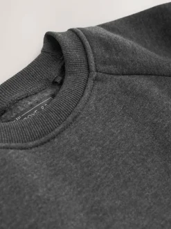 Next Charcoal Crew Neck School Sweater (3-17yrs) Clearance