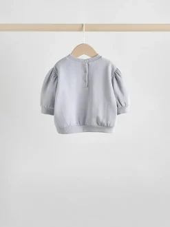 Next Charcoal Grey & Cream Baby Sweatshirt & Joggers 6 Piece Set (0mths-2yrs) Charcoal Grey & Cream Clearance