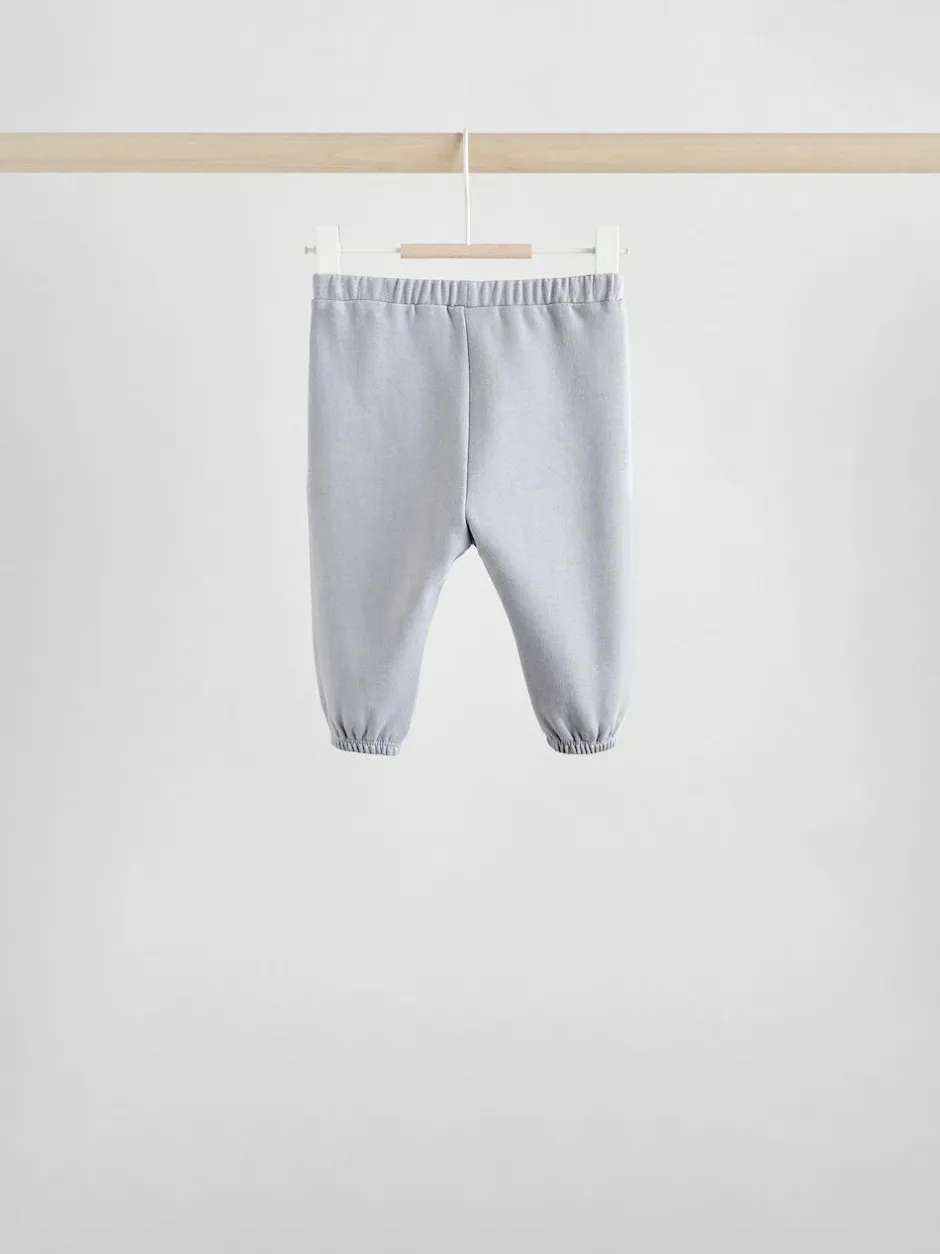 Next Charcoal Grey & Cream Baby Sweatshirt & Joggers 6 Piece Set (0mths-2yrs) Charcoal Grey & Cream Clearance