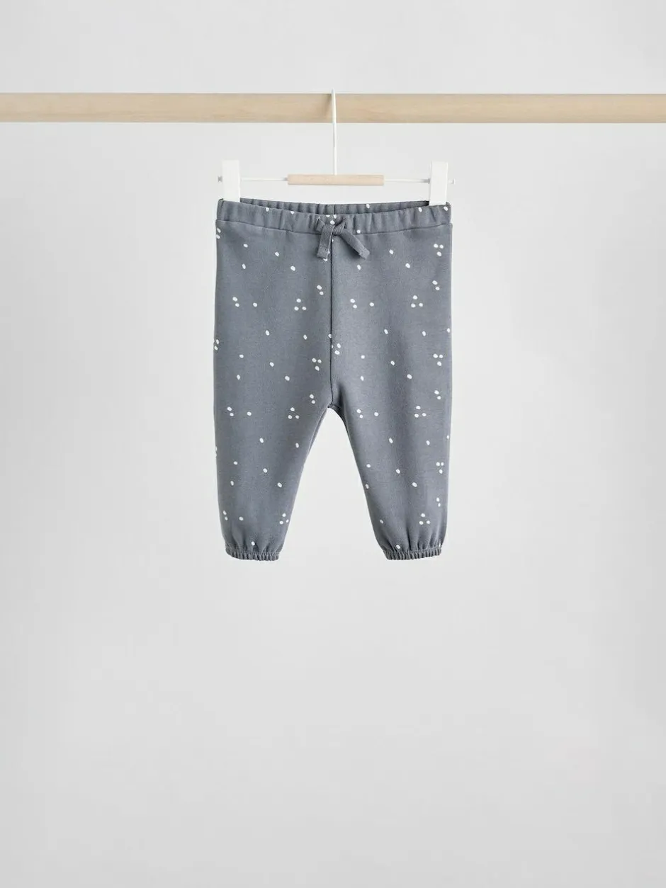 Next Charcoal Grey & Cream Baby Sweatshirt & Joggers 6 Piece Set (0mths-2yrs) Charcoal Grey & Cream Clearance