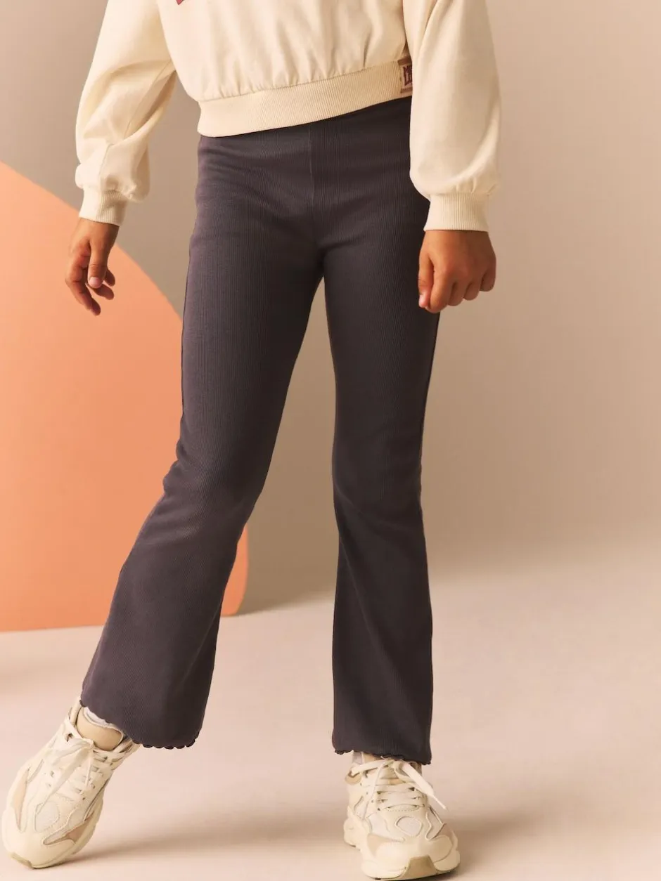 Next Charcoal Grey 1 Pack Rib Flare Leggings (3-16yrs) Discount