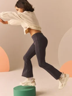 Next Charcoal Grey 1 Pack Rib Flare Leggings (3-16yrs) Discount