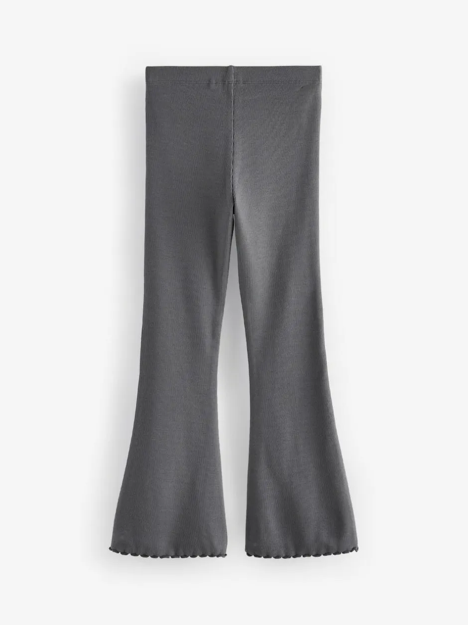 Next Charcoal Grey 1 Pack Rib Flare Leggings (3-16yrs) Discount