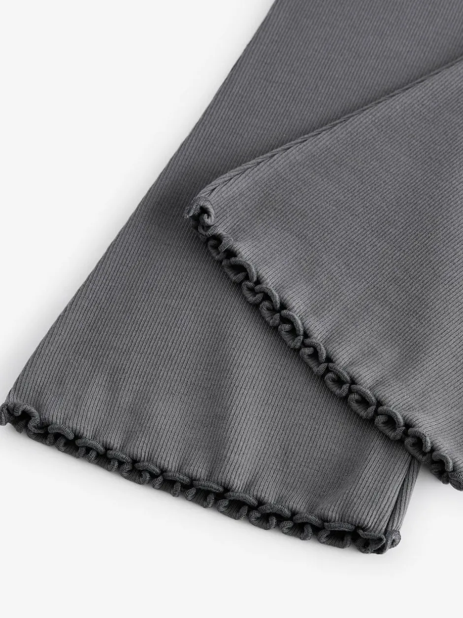 Next Charcoal Grey 1 Pack Rib Flare Leggings (3-16yrs) Discount
