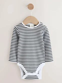 Next Baby Denim Dungarees and Bodysuit Set (0mths-2yrs) Charcoal Grey Best