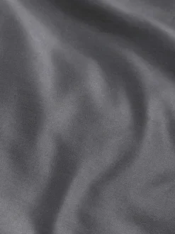Next Charcoal Grey Collection Luxe 300 Thread Count 100% Cotton Sateen Satin Stitch Luxury Duvet Cover And Pillowcase Set New
