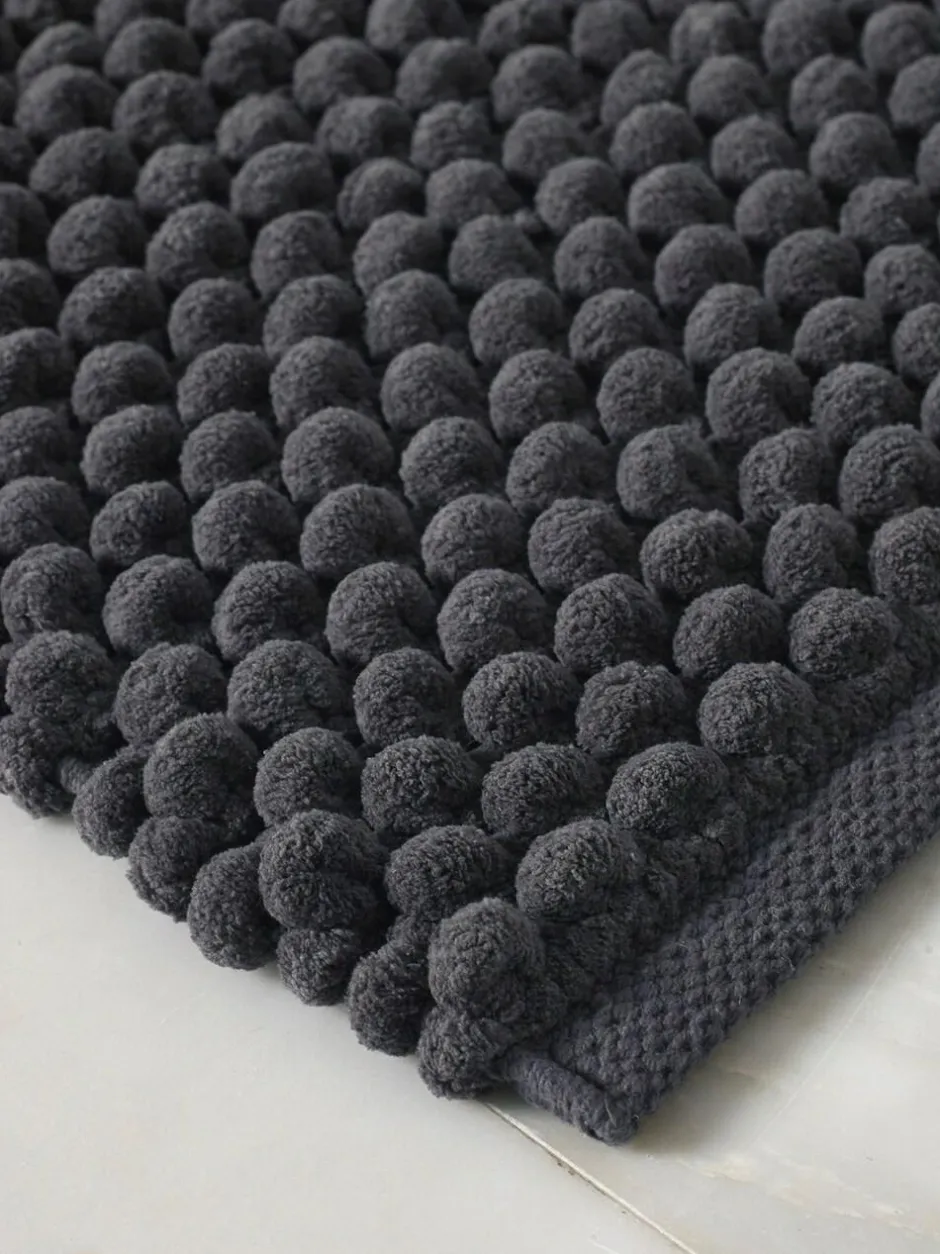 Next Giant Bobble Shower Mat Charcoal Grey