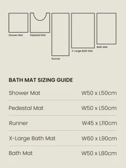 Next Giant Bobble Shower Mat Charcoal Grey