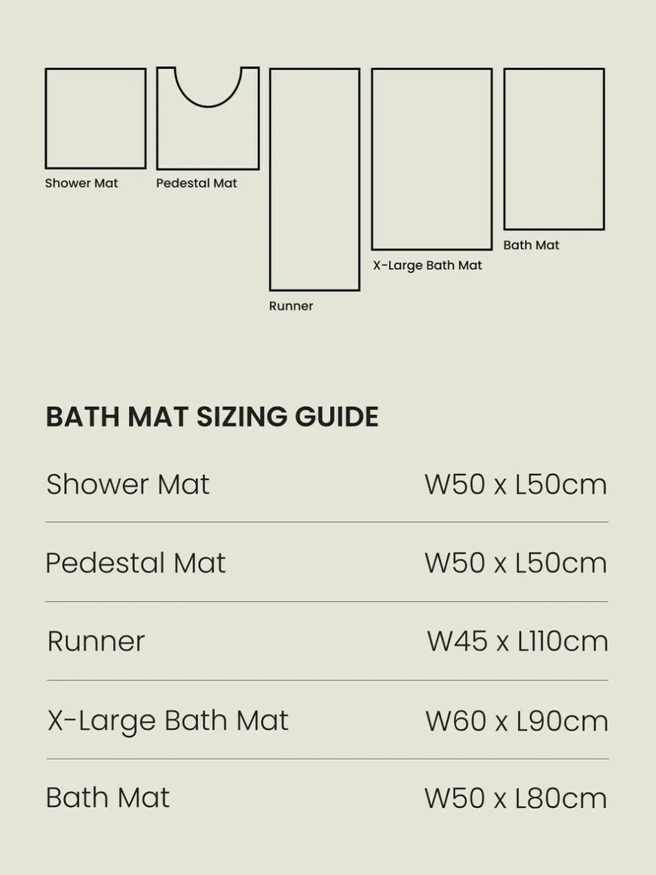 Next Giant Bobble Shower Mat Charcoal Grey