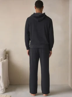 Next Charcoal Grey Hooded Towelling Pyjamas Set Clearance