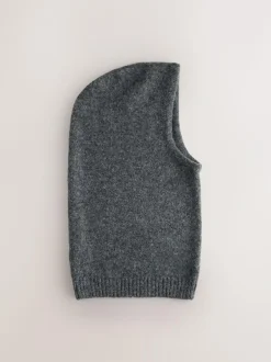 Next Knitted Bonnet Hat Charcoal Grey Hot